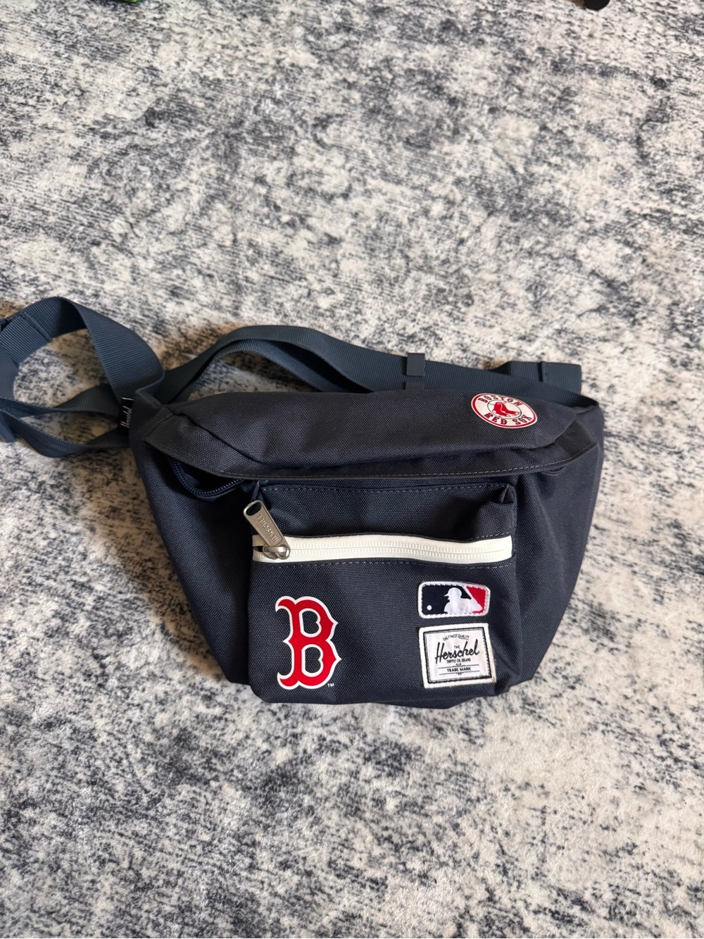 Herschel Supply Company Navy Boston Red Sox Belt Bag with Team Patches